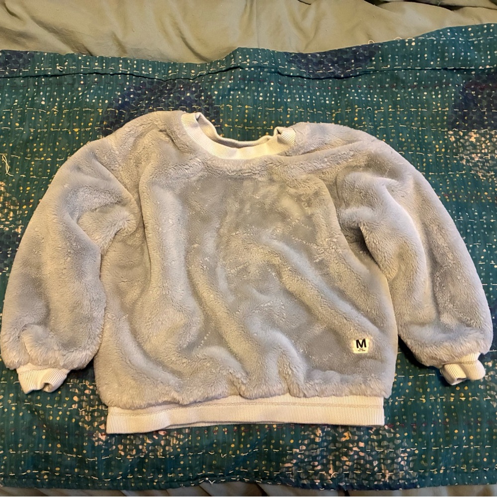 Molo blue fuzzy sweatshirt